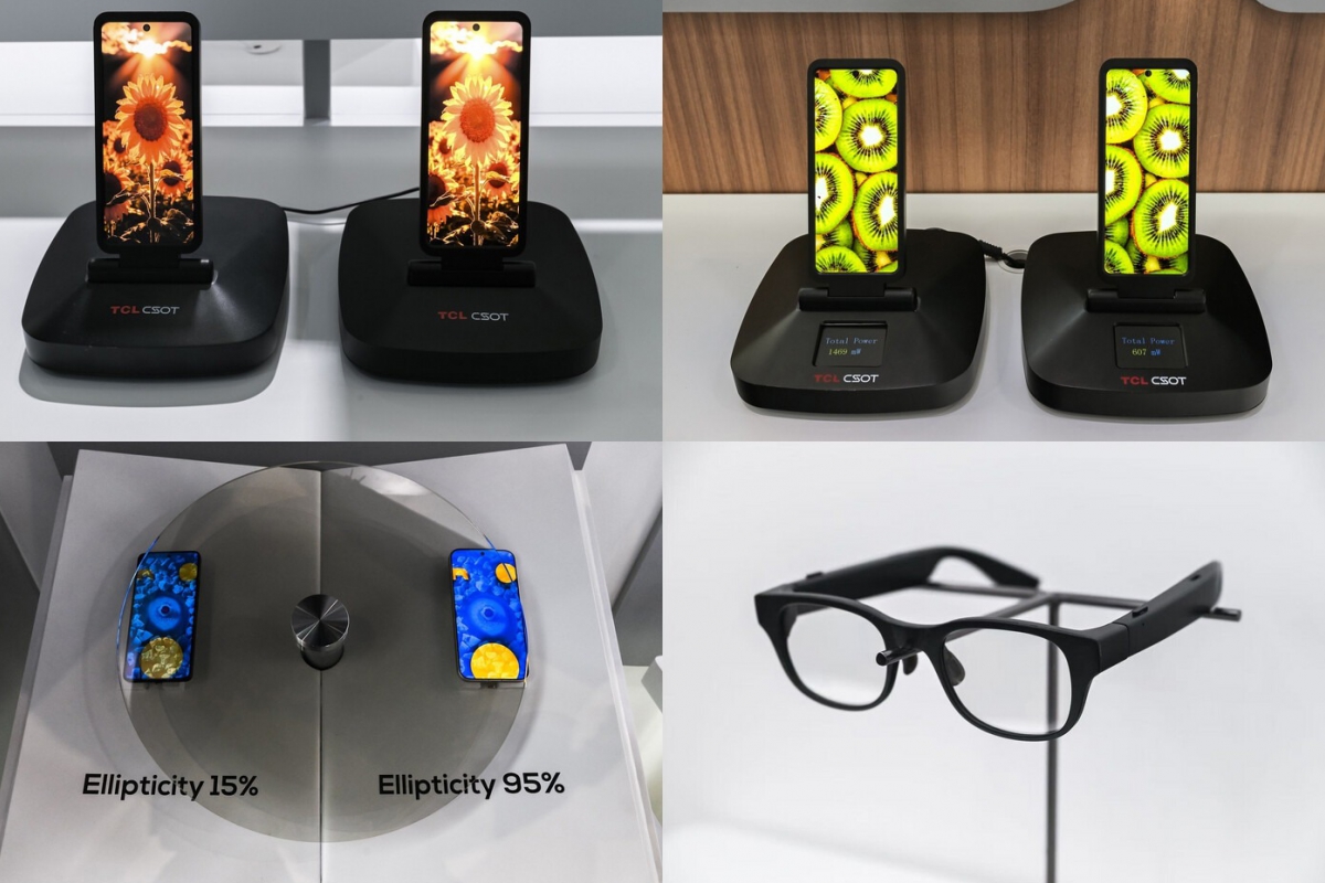 TCL CSOT présente au MWC 2026 des écrans avec 45% de consommation en moins et un moniteur pliable qui passe de 16 à 28 pouces