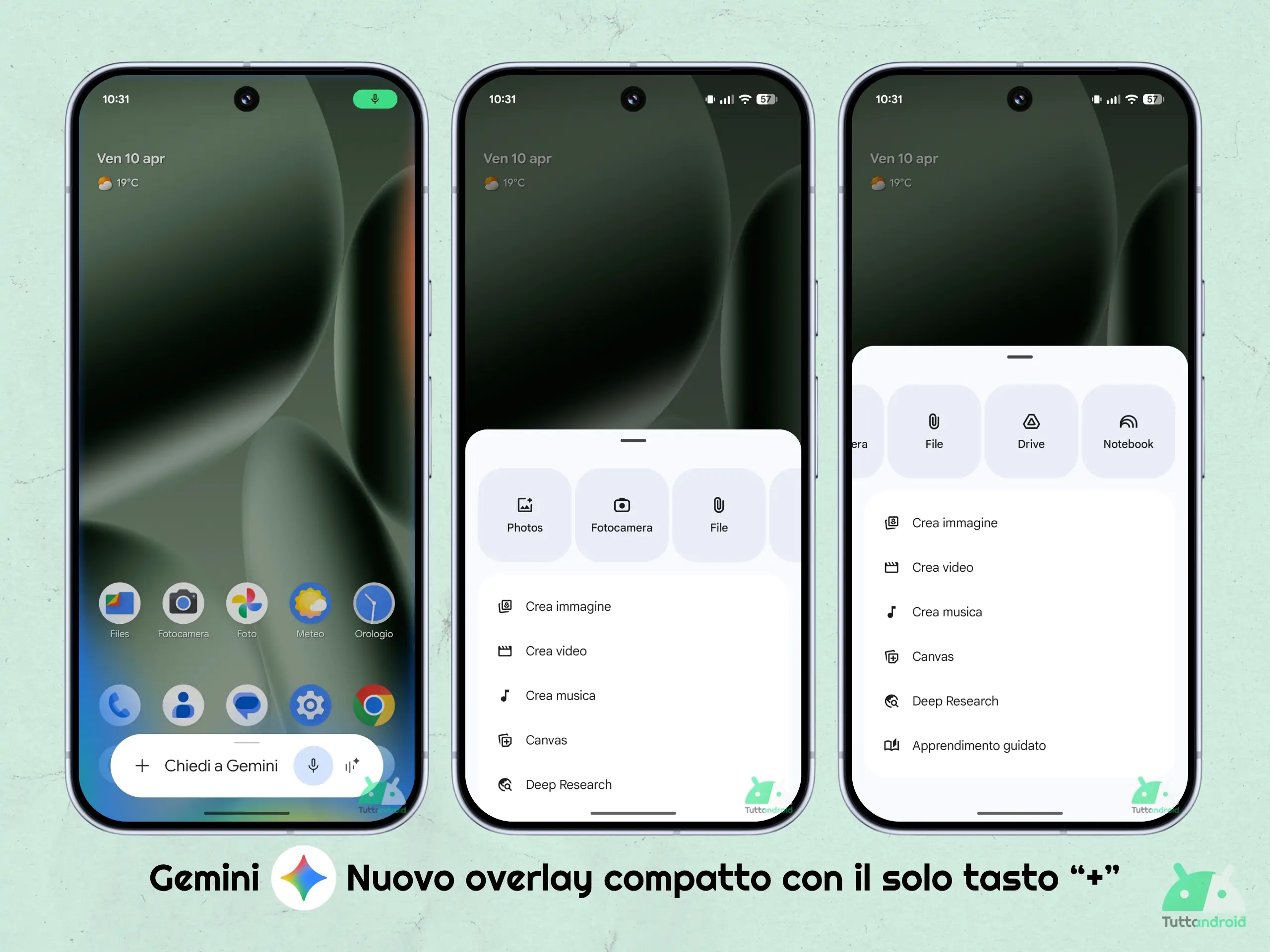 Google App v17.13.62 bêta - Nouvelle superposition Gemini compacte