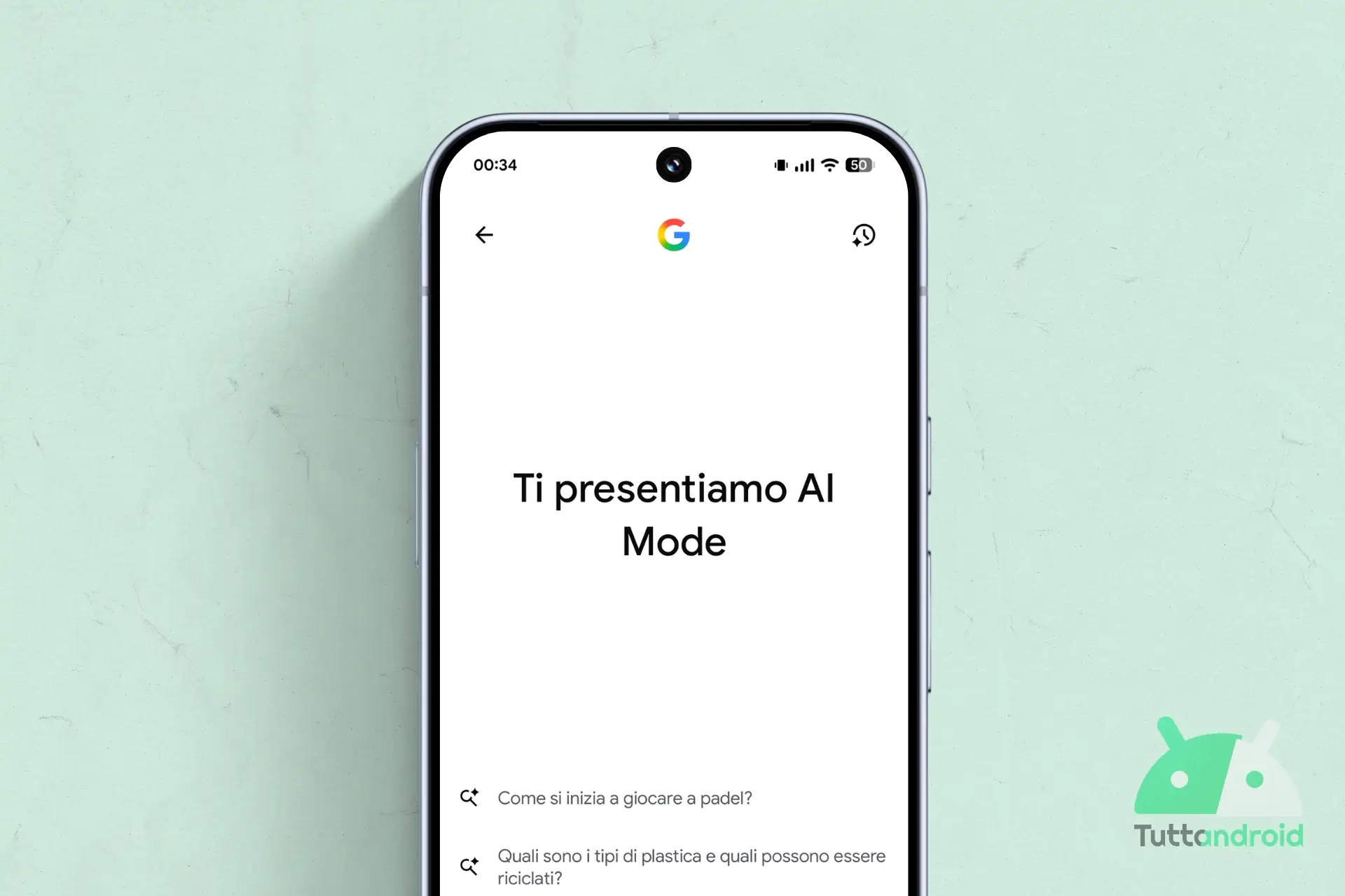 App Google - Ricerca Google - AI Mode - visual hero it