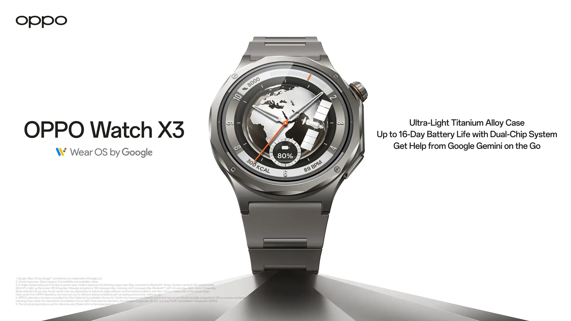 OPPO Watch X3 pouah - kv Hero