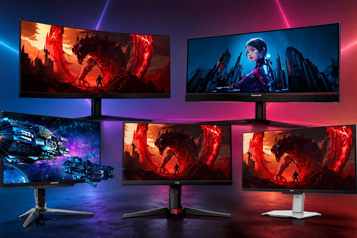 Acer présente ses nouveaux moniteurs Predator et Nitro avec des résolutions 5K, 3D sans lunettes et jusqu'à 1000 Hz