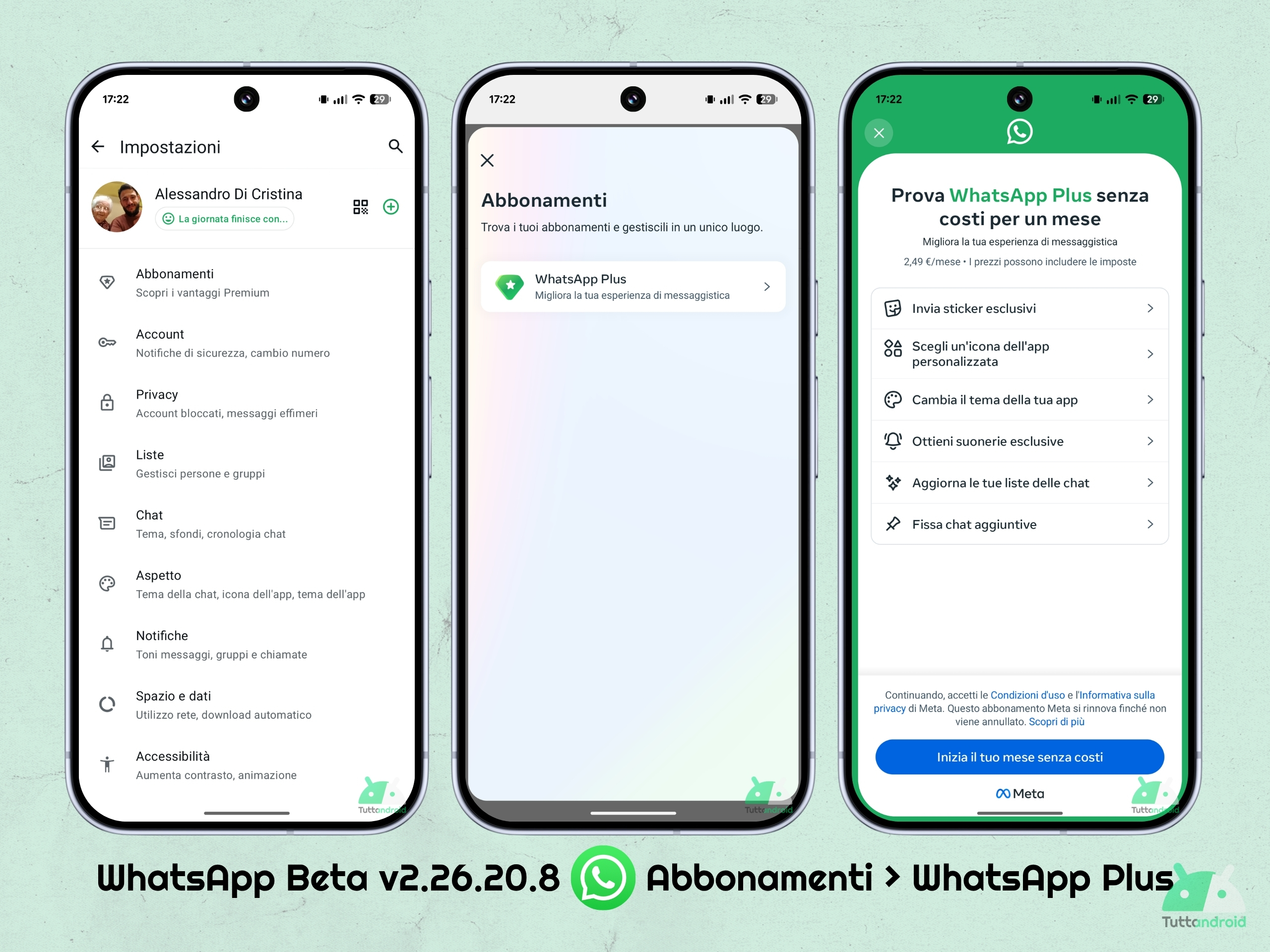 WhatsApp Beta v2.26.20.8 - Abonnements - WhatsApp Plus