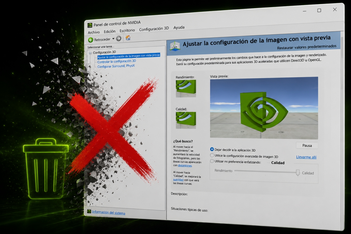 L'historique panneau de configuration NVIDIA cède la place à l'application NVIDIA