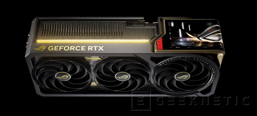 Geeknetic ASUS ROG Astral GeForce RTX 5090 Edition 20 : l'impressionnante carte graphique à 5 slots avec écran incurvé et 4 ventilateurs 4