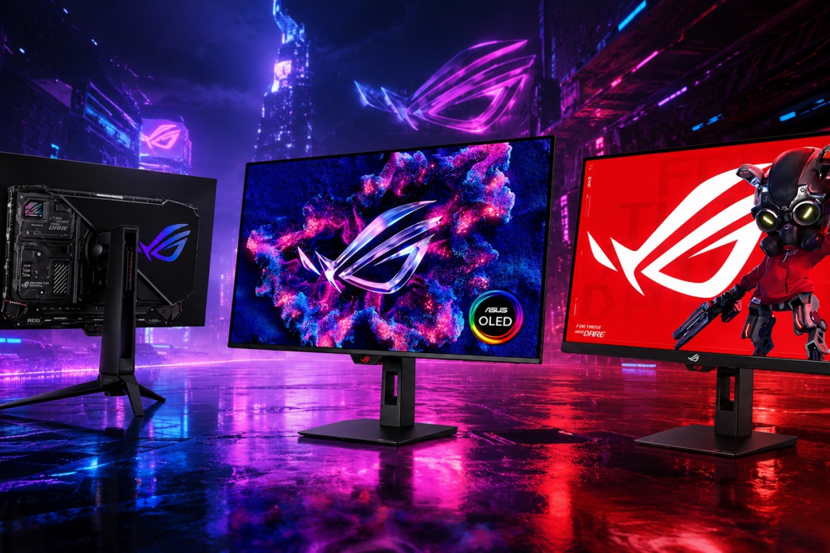 ASUS présente quatre nouveaux moniteurs ROG au Computex 2026 : deux Swift OLED avec RGB Stripe Pixel et deux Strix pour les jeux et l'esport