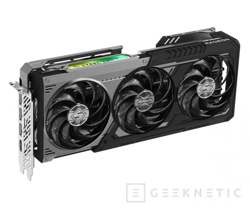 Geeknetic ASRock lance la Radeon RX 9070 GRE Steel Legend Dark 12 Go OC avec triple refroidissement et fréquence boost de 2920 MHz 2