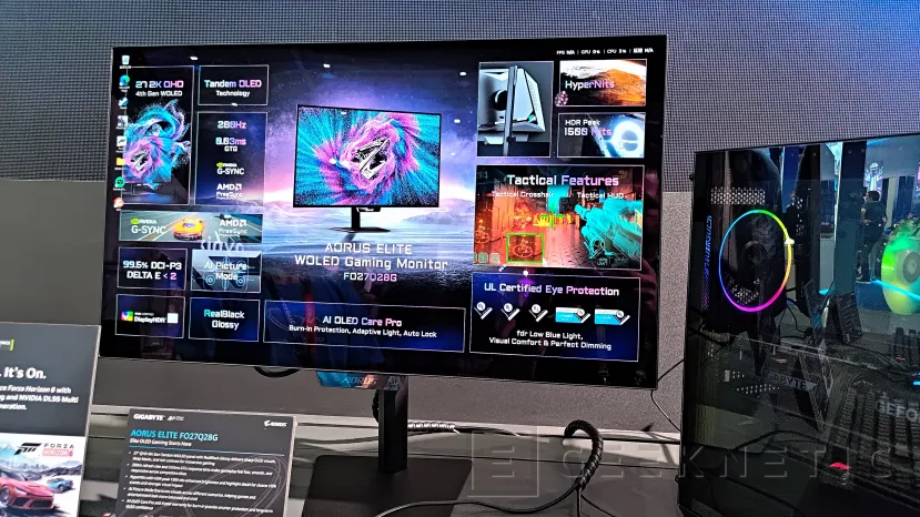 Geeknetic GIGABYTE présente ses nouveaux moniteurs AORUS ELITE avec OLED de quatrième génération et un Mini LED 5K 2 de 27 pouces au Computex 2026