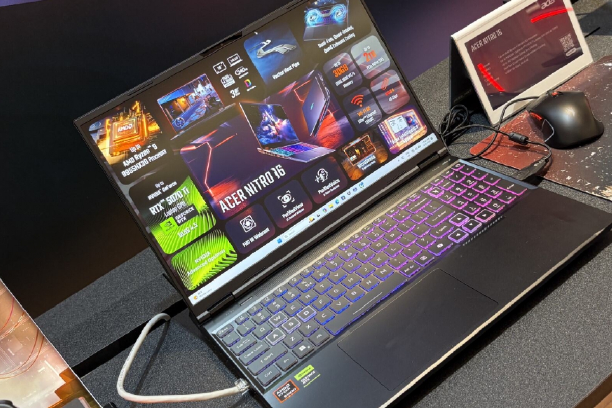 Acer Nitro 16 : c'est le premier ordinateur portable de la marque à profiter de la technologie AMD 3D V-Cache avec le Ryzen 9 9955HX3D
