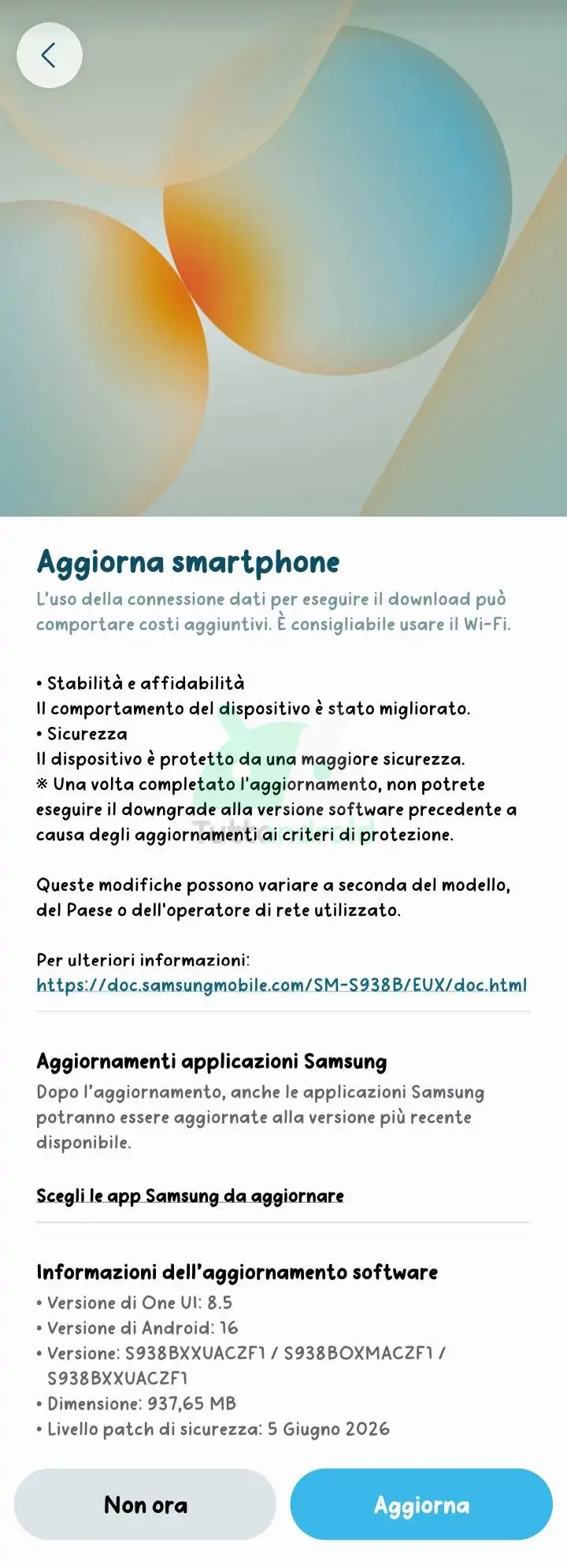 Mise à jour du correctif de sécurité du Samsung Galaxy S25 Ultra de juin 2026