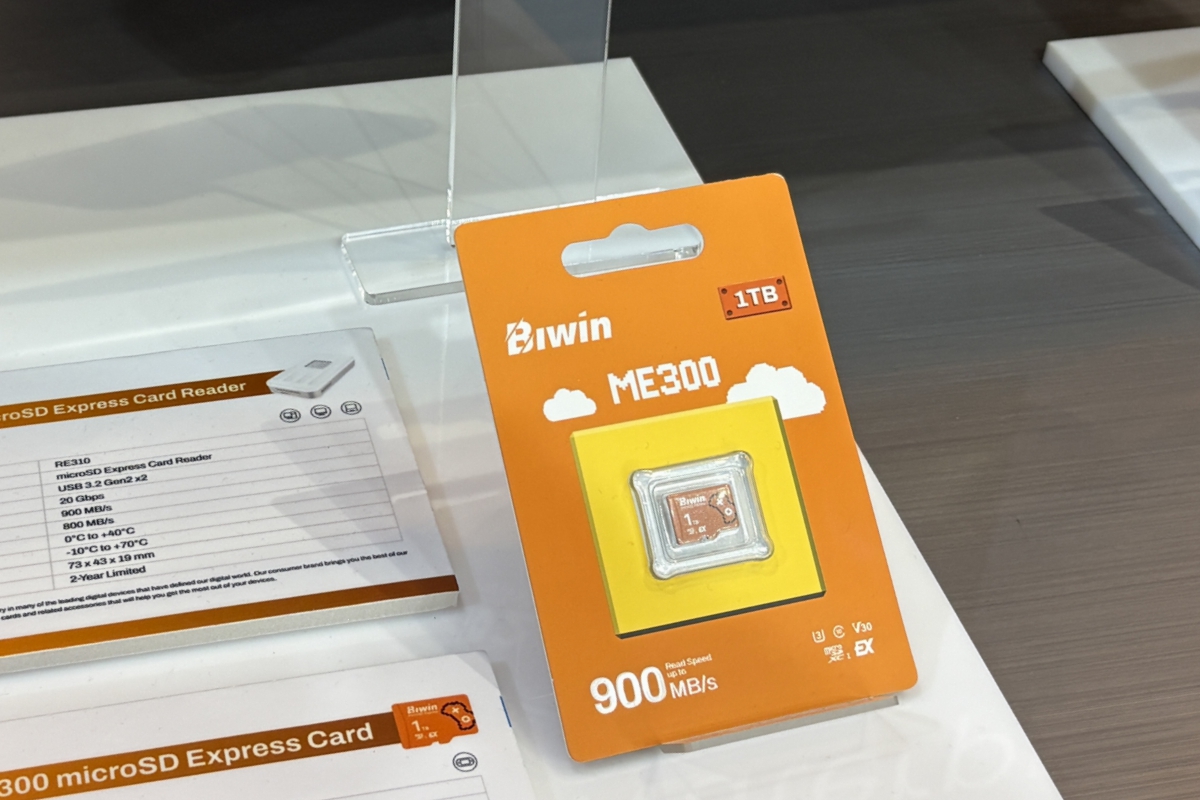 Biwin se souvient également du stockage externe : CFexpress VPG800, SSD portables jusqu'à 8 To, microSD Express et plus encore