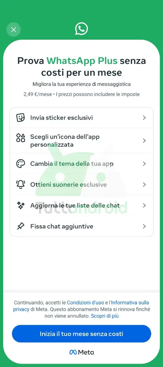 WhatsApp Plus sur WhatsApp stable en Italie