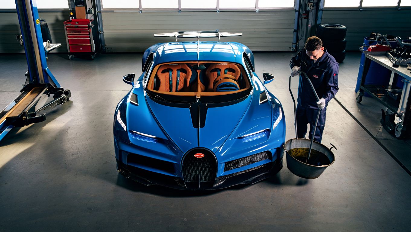 Posséder une Bugatti est un luxe… mais la vidange coûte le prix dʼune voiture neuve