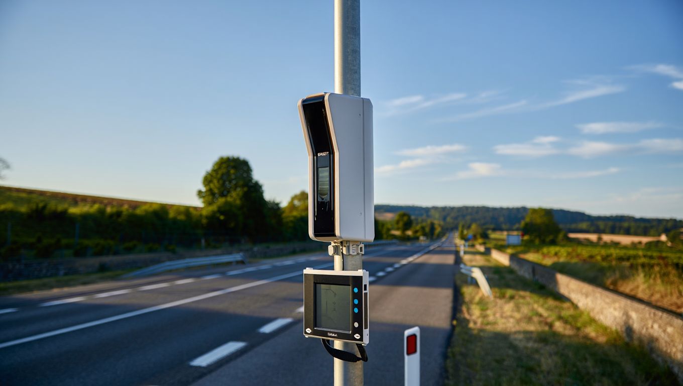 Un radar de nouvelle génération vient dʼentrer en service sur la RD817 près de Pau dans les Pyrénées-Atlantiques