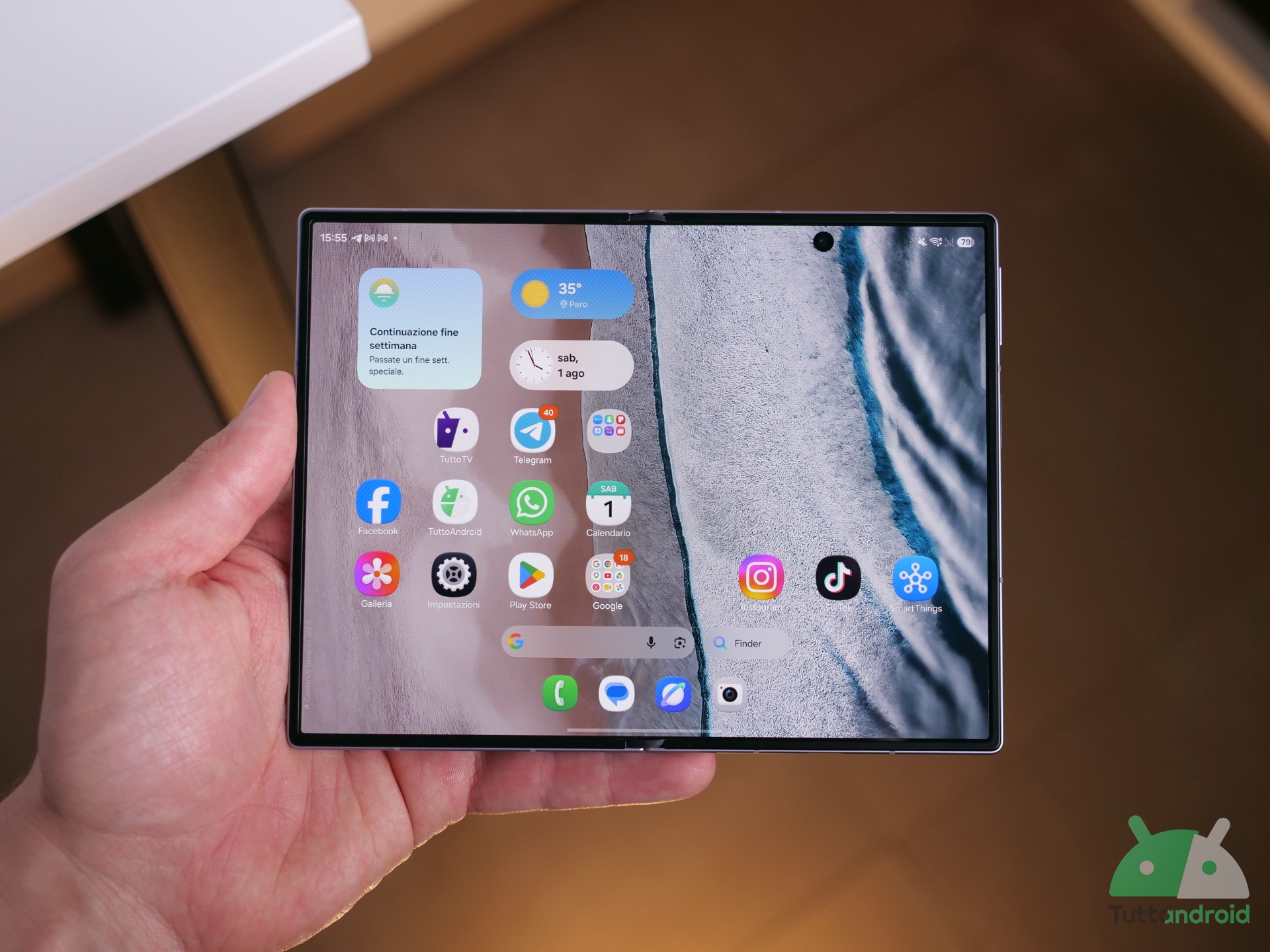 Samsung galaxy z fold8 pieghevole compatto