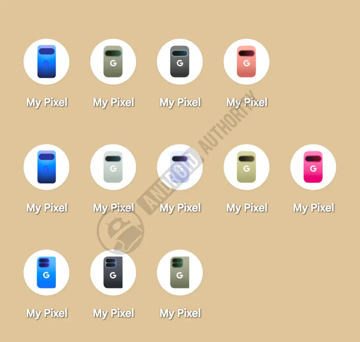 My Pixel v8.7.4.962530517 - toutes les icônes thématiques pour Google Pixel 11 AA