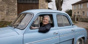 À 79 ans Colette conduit toujours la Renault Dauphine que son mari lui avait offerte en 1962