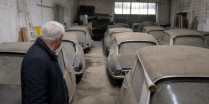 Ce garage de lʼOrne abrite douze Citroën DS qui nʼont plus roulé depuis 1985