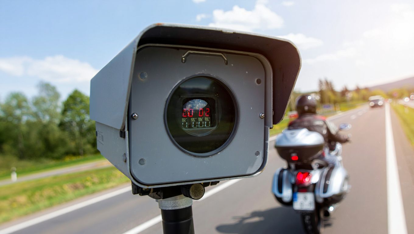 Ce nouveau radar de la RD942 près dʼArcachon en Gironde flashe aussi les motos par lʼarrière