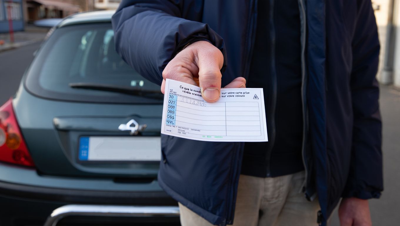 Ce que le numéro inscrit sur votre carte grise révèle vraiment sur votre voiture