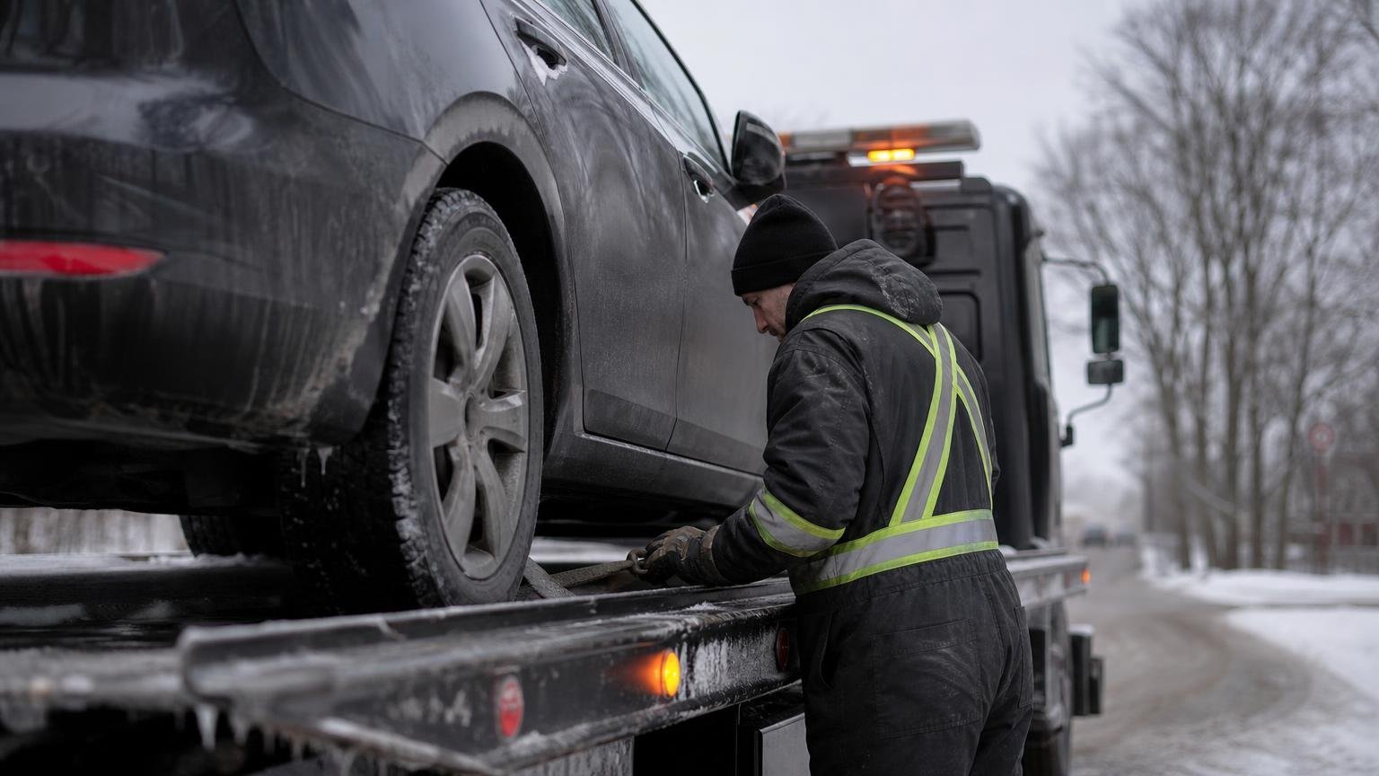 Je suis dépanneur et voici pourquoi je sors autant de voitures électriques en hiver