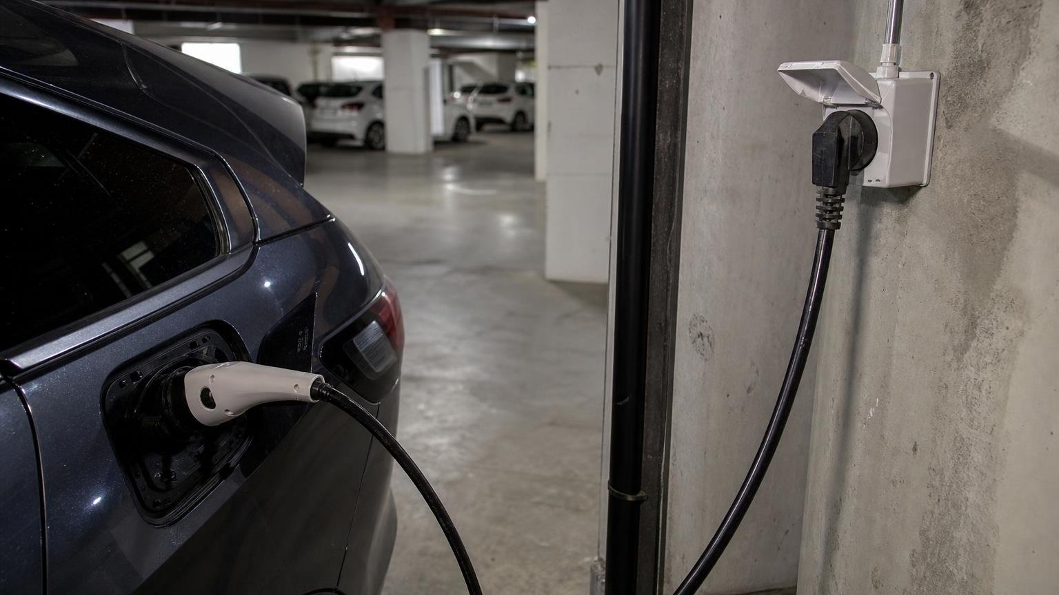 Recharger sa voiture électrique sur une prise en copropriété : voici ce que dit la loi