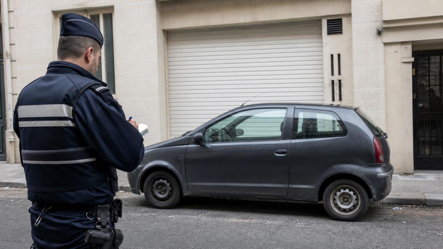 Stationner devant son propre garage est passible dʼune amende de 35 euros en France