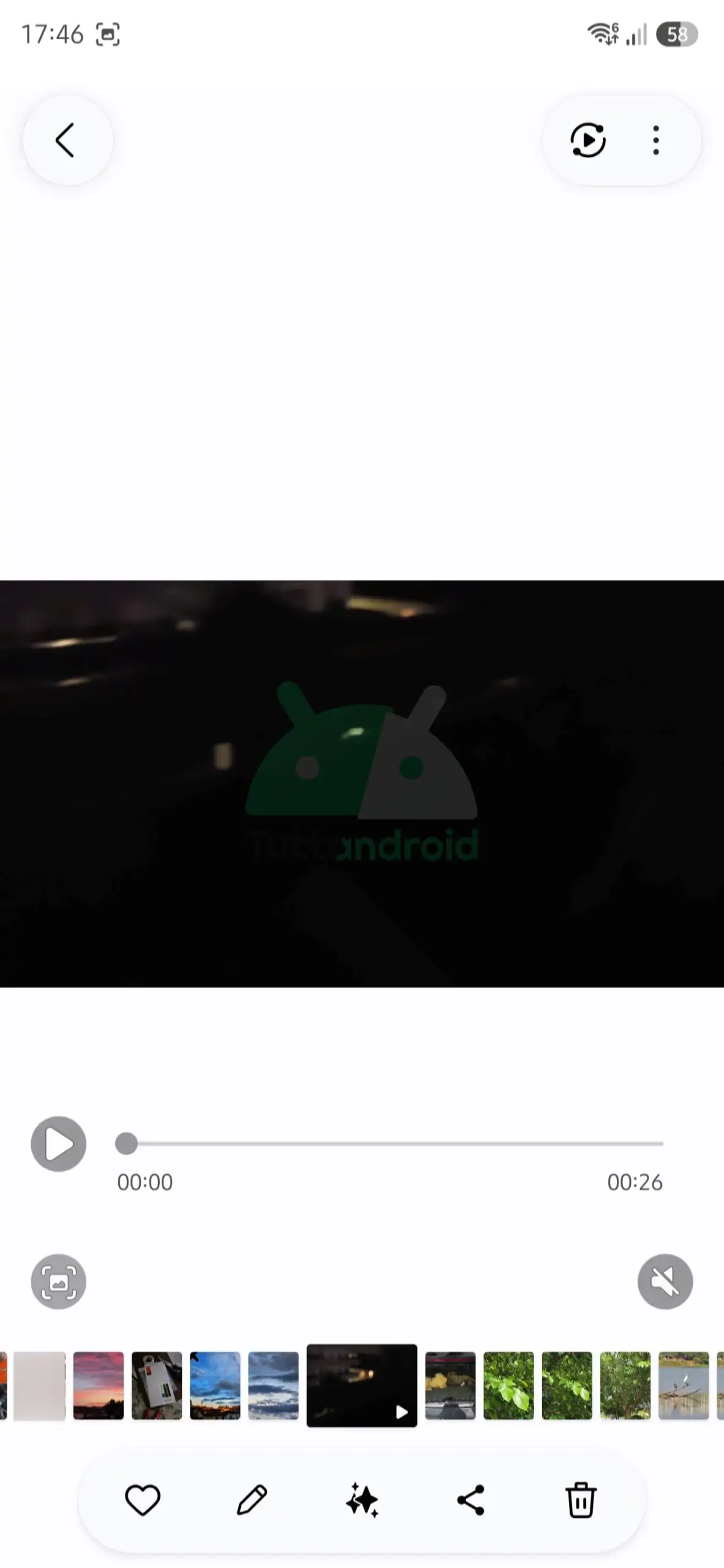 Barre de recherche vidéo héritée dans Gallery Labs de Samsung Gallery