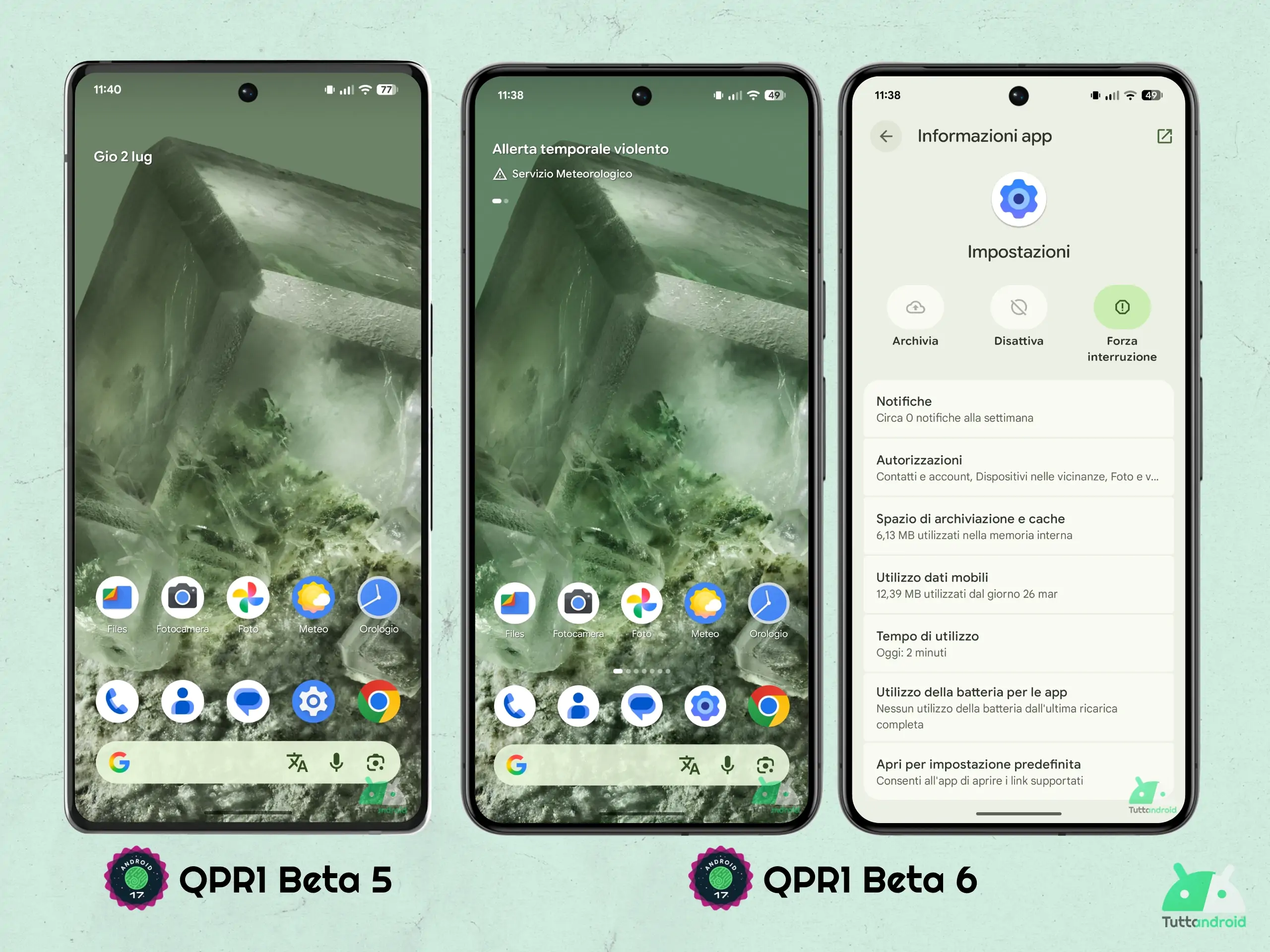 Android 17 QPR1 - Bêta 6 - Nouvelle icône de paramètres