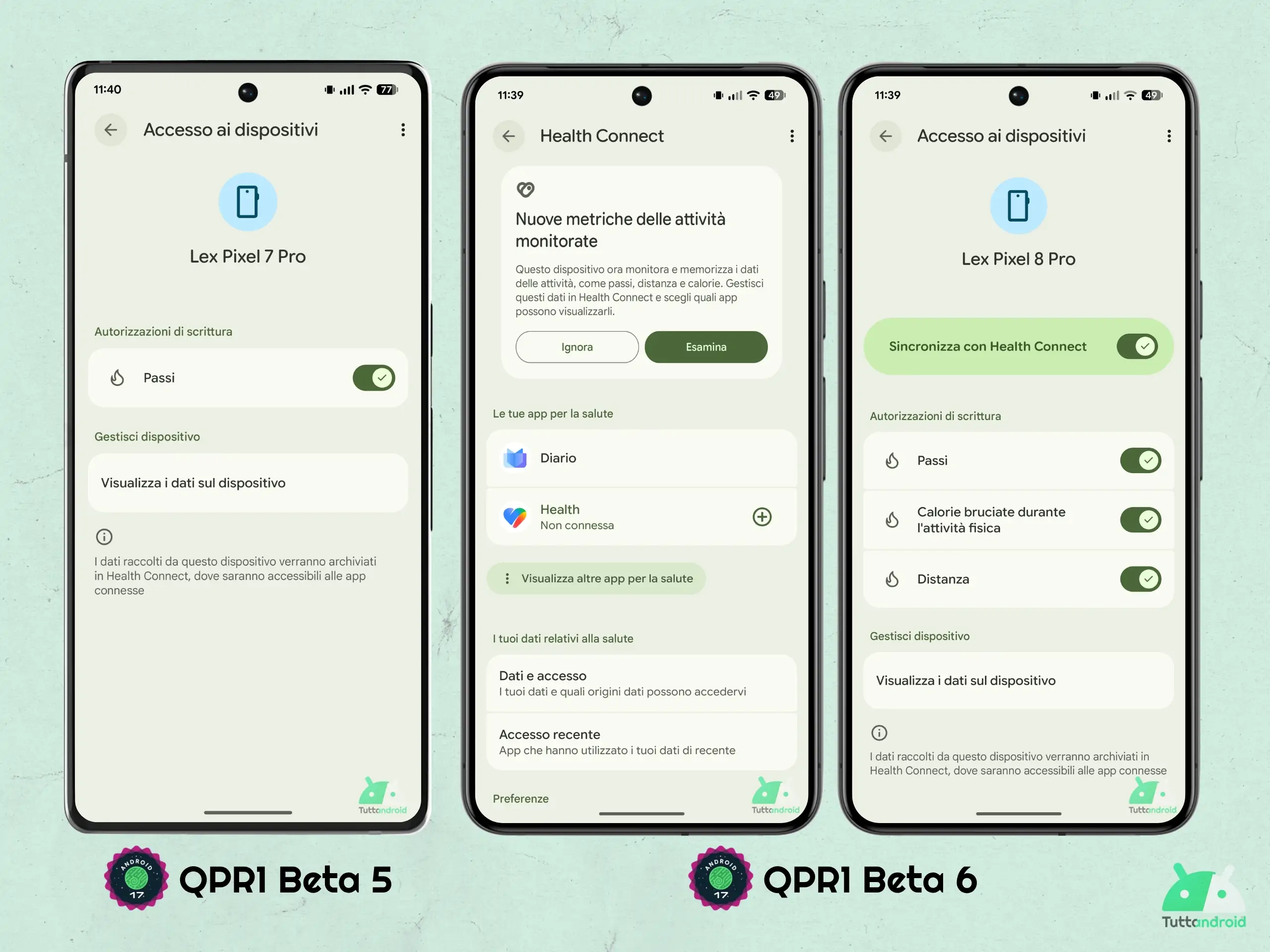 Android 17 QPR1 - Bêta 6 - Actualités Health Connect