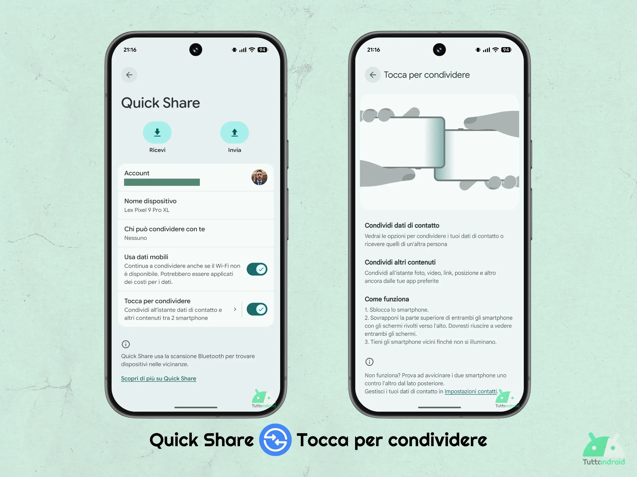 Services Google Play - Août 2026 - Partage rapide - Appuyez pour partager