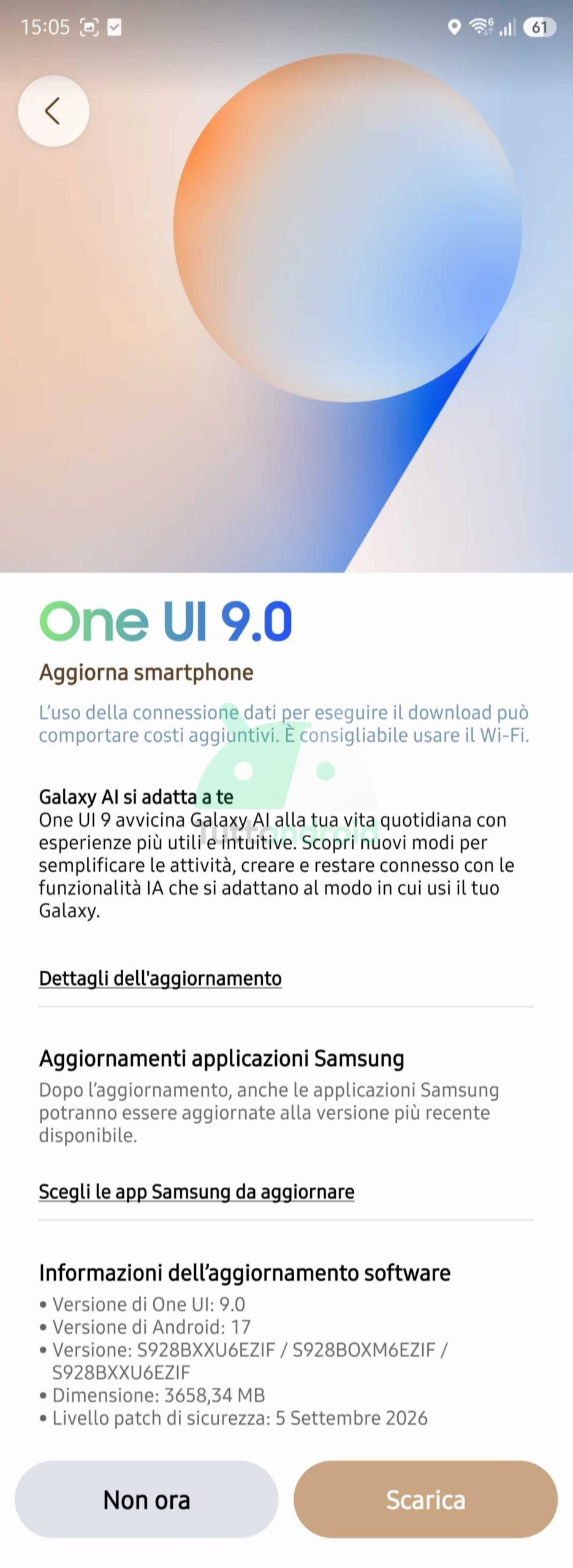 Mise à jour One UI 9 pour Samsung Galaxy S24 Ultra