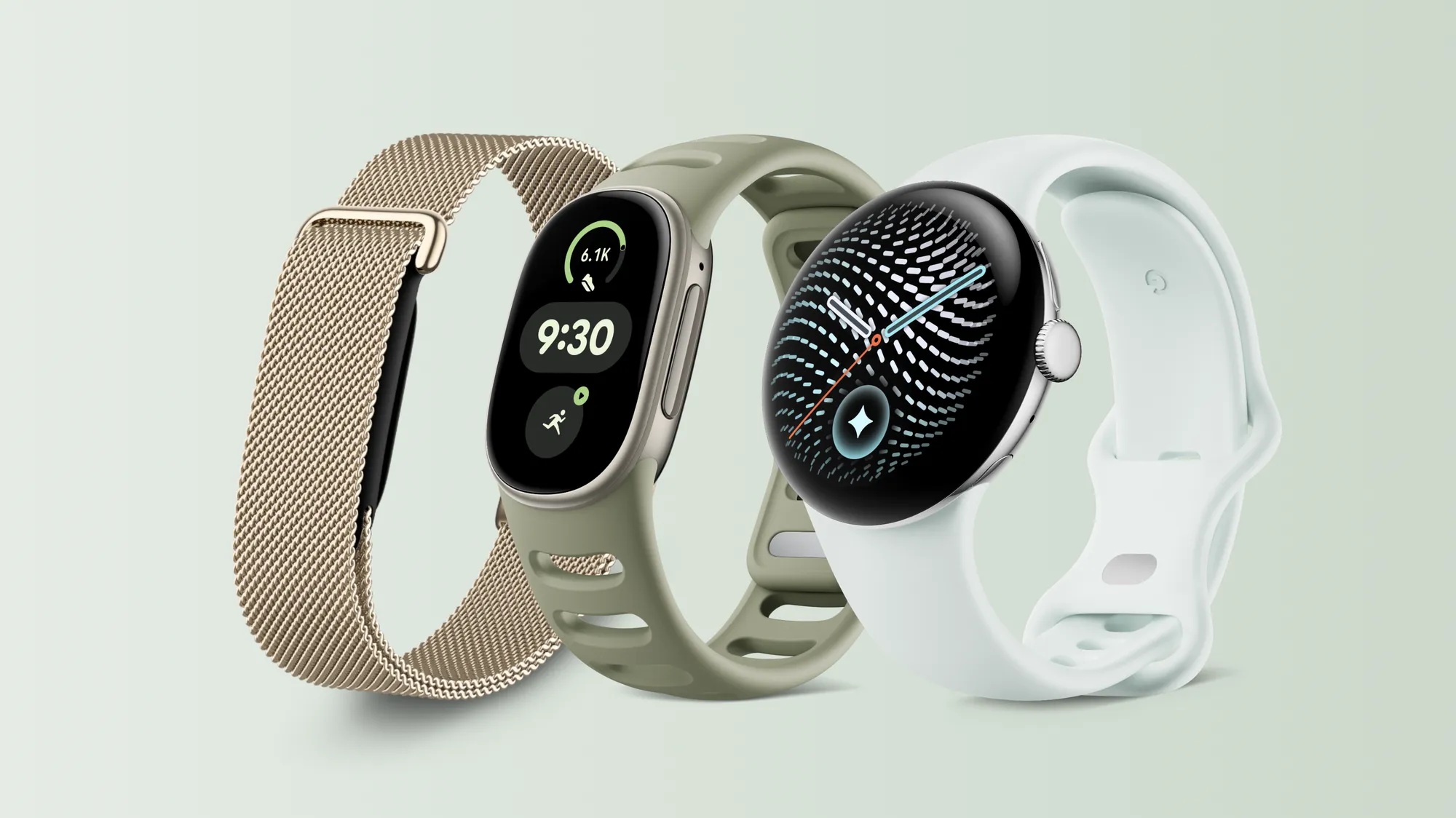 Fitbit Air, Fitbit Edge et Google Pixel Watch 5