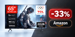Google TV TCL 65″ au plus bas sur Amazon : 4K Mini LED à 599€ avec une réduction de 399€